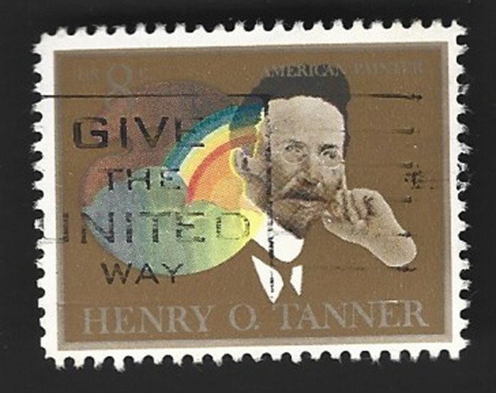 Sc#1486 8c Henry O. Tanner with " GIVE THE UNITED WAY" Slogan Cancel - (A-3)