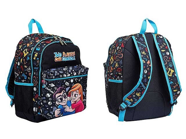 ZAINO Seven Two Players One Console scuola  Doppio Scomparto - Multicolore