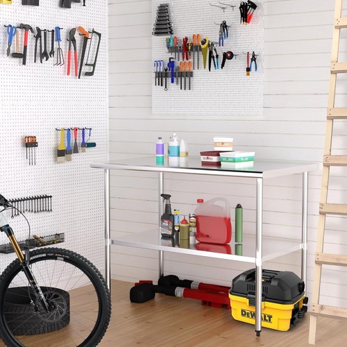 Stainless Steel Commercial Kitchen Reataurant Work Food Prep Table Work Tables - Picture 42 of 53