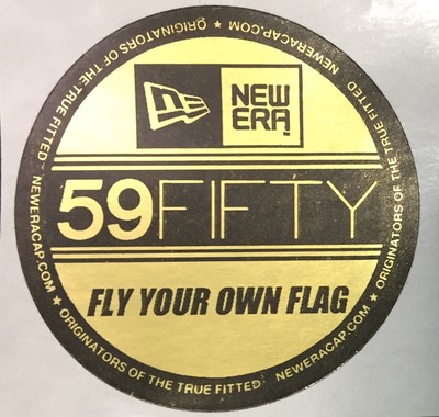 1 Dozen New Era Fitted 59fifty Gold Foil Sticker For Cap X Hat Brand New 5950 Ebay