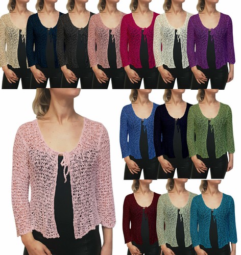 Ladies Popcorn Style Crochet Stretch 