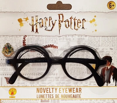 Harry Potter Black Round Glasses Specs Book Day Fancy Dress Outfit OFFICIAL