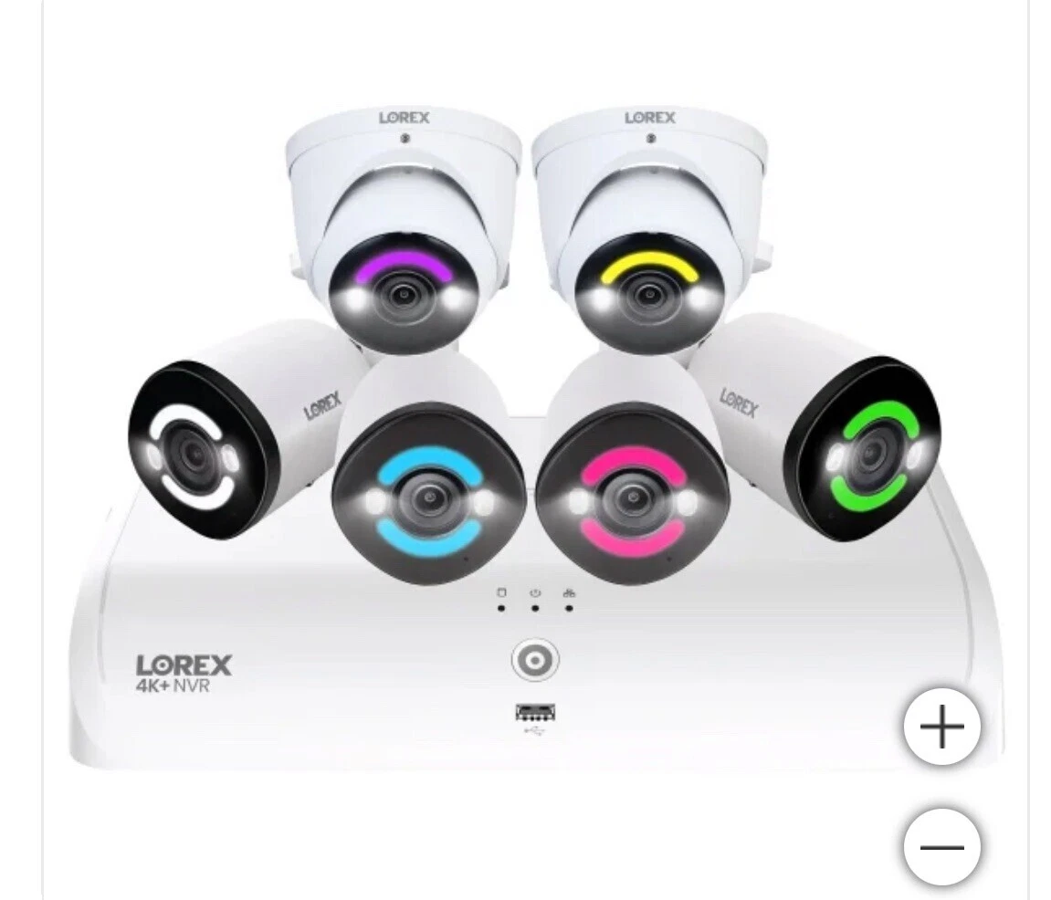 Cámara de seguridad inteligente y IP Lorex Systems 8 cámaras incluidas