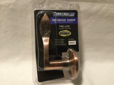 Constructor CON4222 Prelude Dummy Right Lever Door Lock, Antique Copper