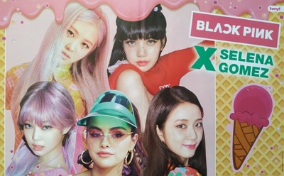 BLACKPINK & SELENA GOMEZ - A3 Poster (42 x 28 cm) - Clippings Fan Sammlung NEU