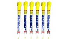 THE PUMPER PERMANENT MARKER PENS YELLOW - 6 Pen