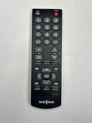 INSIGNIA RC-V19-0A TV Remote Control, Black - OEM for DX-R24TV NS-F20TV NS-F24TV