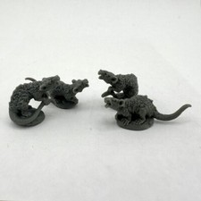GIANT RATS Reaper Miniatures Bones Black REM20322 D&D