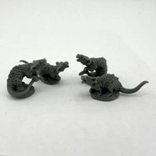 GIANT RATS Reaper Miniatures Bones Black REM20322 D&D