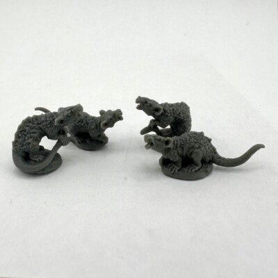 #ad #ad GIANT RATS Reaper Miniatures Bones Black REM20322 Damp;D $3.99