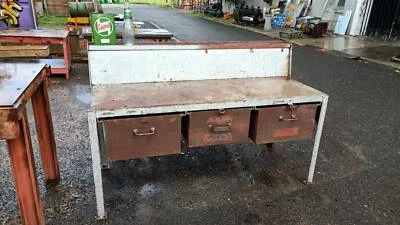 Metal Workbench Drawers Industrial Sideboard Heavy Duty Steel Bar
