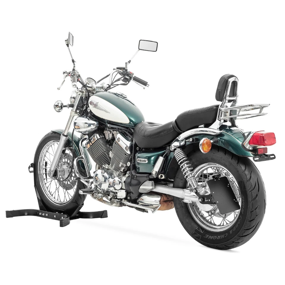 Side Mount license plate holder Yamaha XV 535/ 1100 Virago Craftride black Foto 3 de 4