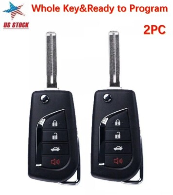 2 For 2018 2019 2020 2021 Toyota Camry Corolla Remote Smart Car Key Fob HYQ12BFB