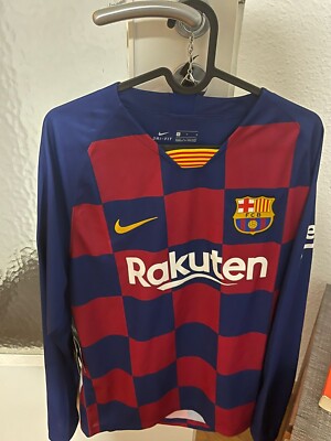 Nike FC Barcelona long sleeve soccer jersey - Size Large - Barcelona Camp Nou