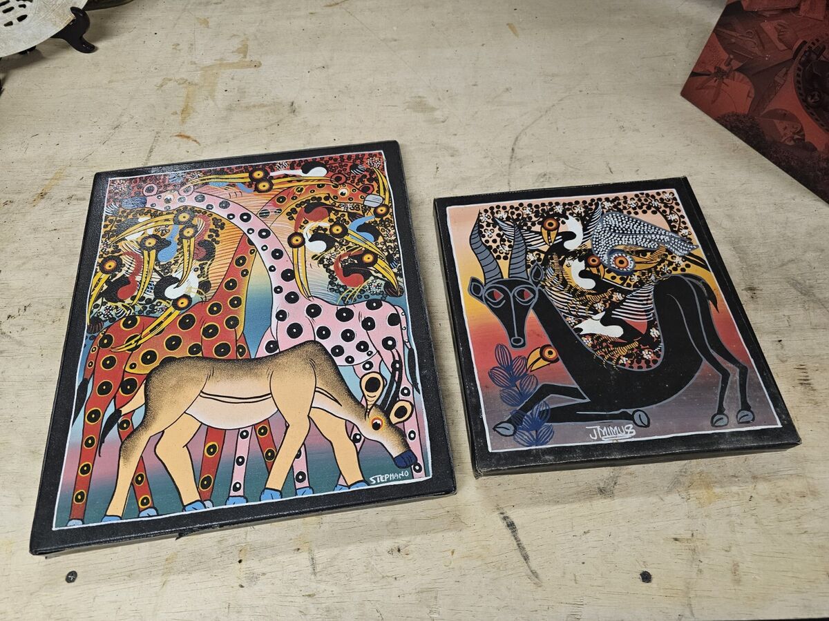 Tingatinga Tinga Tinga Paintings - Jafary Mimus & Stefano Tingatinga Tinga Tinga Paintings - Jafary Mimus & Stefano