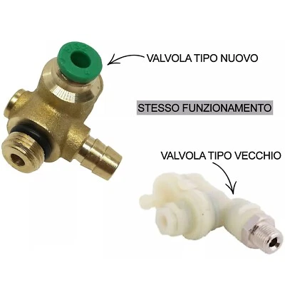 Valvola Acqua 3 Vie Ricambio Originale per Macchina da Caffè Faber slot cialda