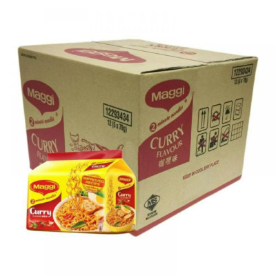 MAGGI 2-Minutes Instant Noodle Curry Flavour (1 Carton - 60 Packs) Malaysia