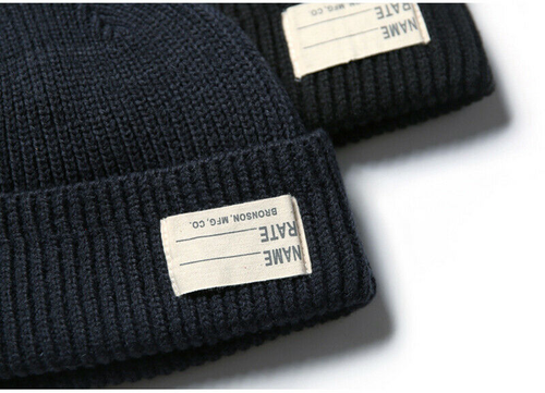 Bronson WW2 Repro 40s Navy Watch Cap USN Wool Knit Cap Winter Beanie Thick Hats - Picture 3 of 13