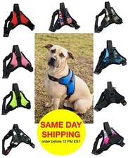 Dog Pet Vest Harness No Pull w Handle Adjustable Control Reflective S M Large XL