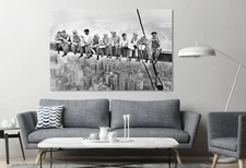 Iron Workers Lunch Atop New York Skyline Skyscraper 1932 Art Prints Large Canvas