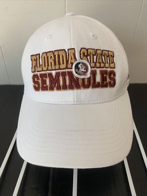 Florida State Seminoles Cap Hat Top of the World Caps Off White/Burgundy/Gold