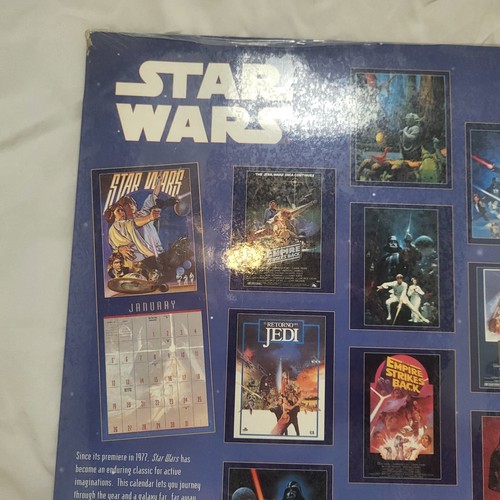 1997 Star Wars Calendars Poster Art 11-1/2 x 14 New Sealed 20th Anniversary - Picture 4 of 8