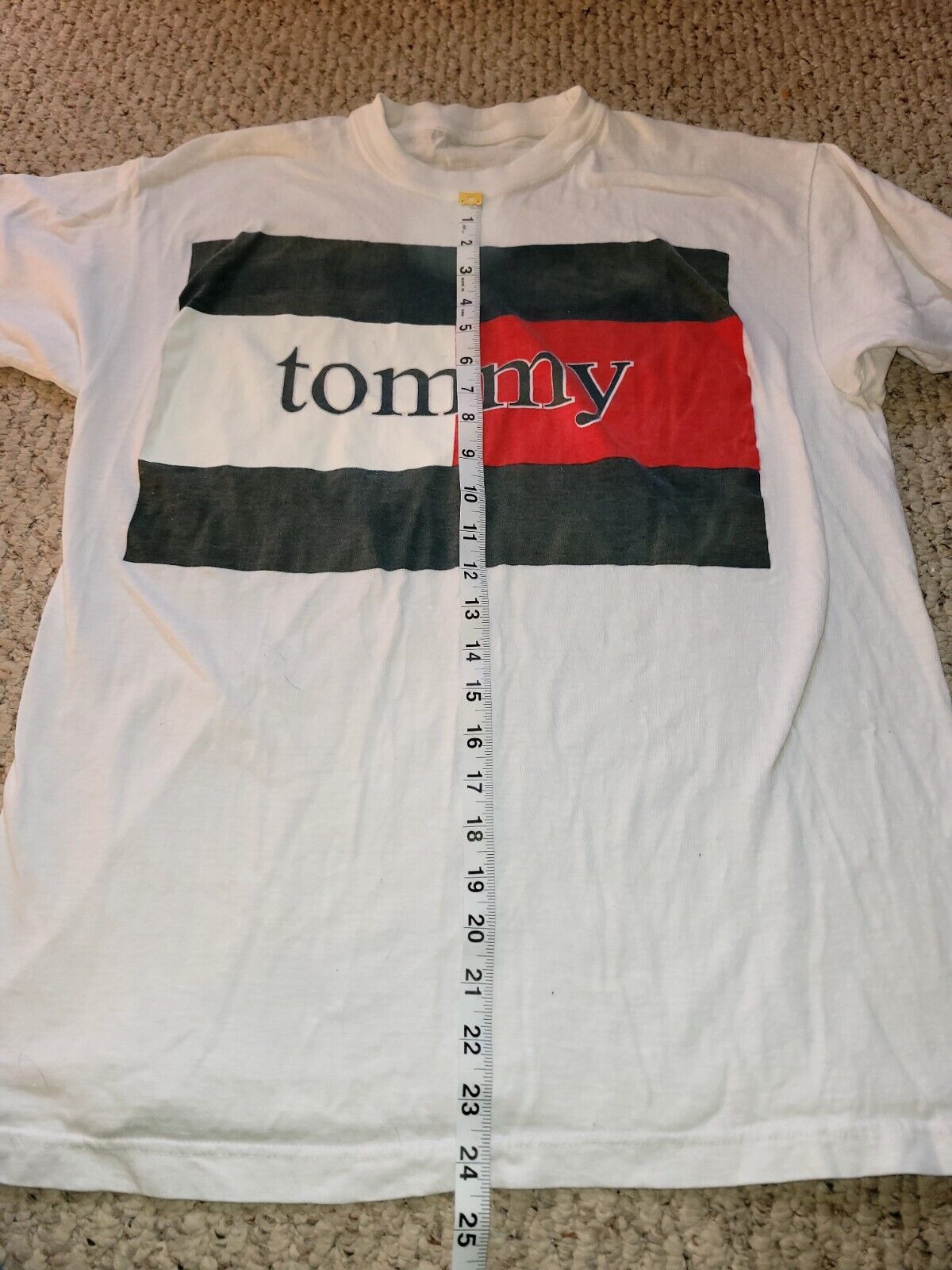 Vintage Tommy Hilfiger Graphic Tee Shirt M/L 90s … - image 7