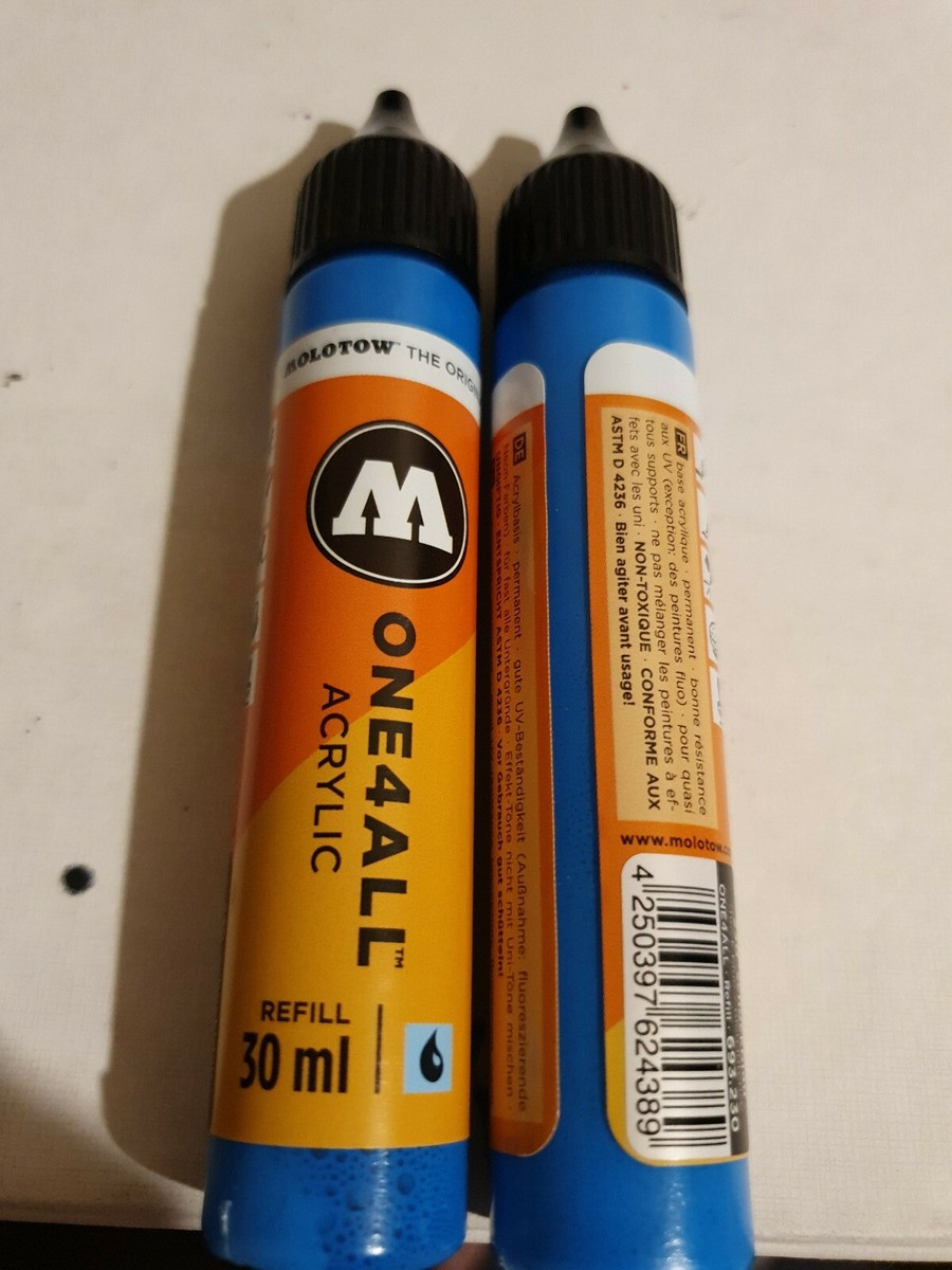 Shock blue molotow 0ne4all 30ml Acrylic craft airbrush model art