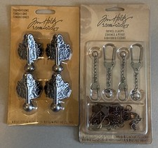 Tim Holtz idea-ology embellishments Lot of 4 
