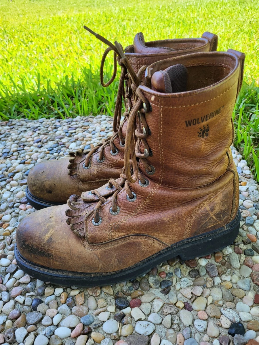 Wolverine boots top square toe