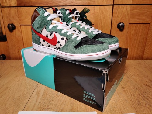 NIKE SB Dunk High Pro QS WALK THE DOG BQ6827-300 UK10 - Picture 12 of 12