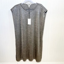 H by Halston Gray Silver Metallic Boxy Fit Shift Dress Size XL NEW