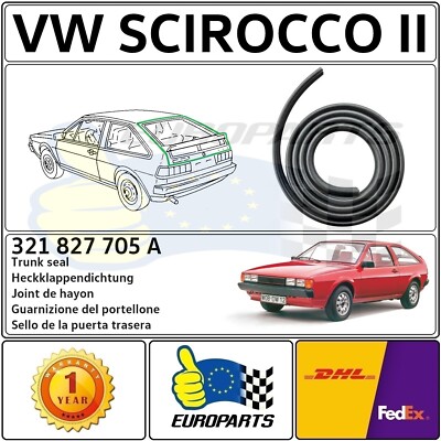 VOLKSWAGEN SCIROCCO II Typ 53B KOFFERRAUM GUMMI HECKKLAPPENDICHTUNG 321827705A