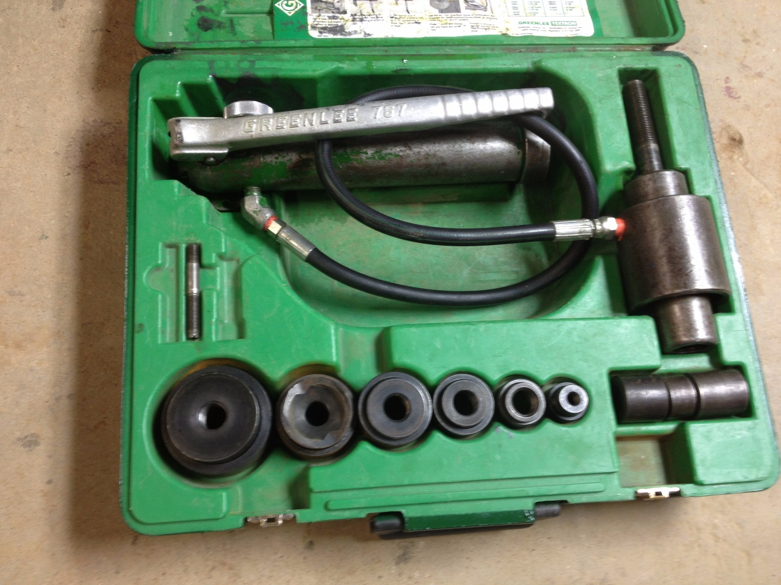 Greenlee 7306 Knockout Driver Punch Set eBay