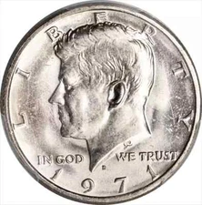 1971-D Kennedy Half Dollar PCGS MS65