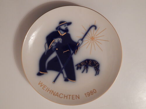 DEKORATIVER  KPM BERLIN  WEIHNACHTSTELLER  1980  JAHRESTELLER  KPM  BERLIN !!! - Bild 1 von 2