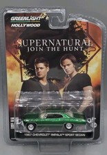 Greenlight Supernatural 1967 Chevrolet Impala Sport Sedan 1:64 Metallic Green 