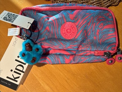 Kipling Clutch AC7374 6qk Ripple Waves Chap Prt 8.25 X 4.25 X 2 NEW