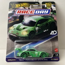 Hot Wheels Race Day Rexy Porsche 911 GT3 R (992) Green 1/5 - In Hand 
