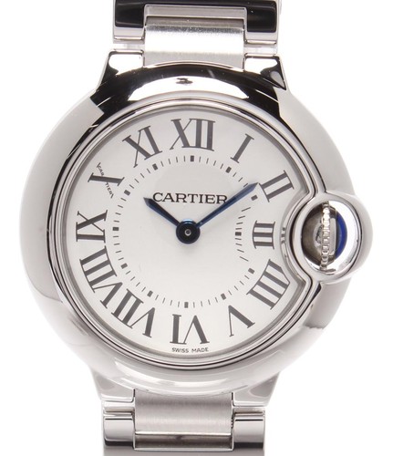 Used Cartier Wrist watch Ballon Bleu de Quartz 3009 Ladies Silver
