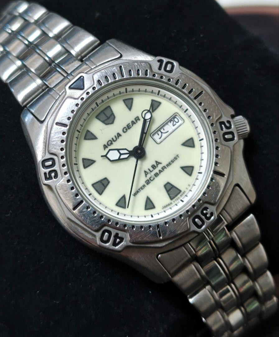Seiko Alba Diver Aqua Gear 200M Operating Quartz | eBay