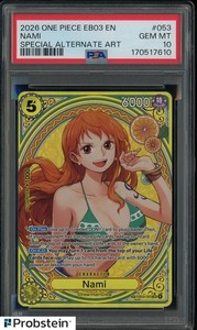 PSA10 ナミ OP09-SPECIAL ALT ART PSA 10 Nami Alternate Art OP09-050