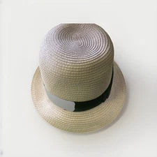 David and Young Sun Hat Pink100% Paper Woven Packable Beach Vacation Summer