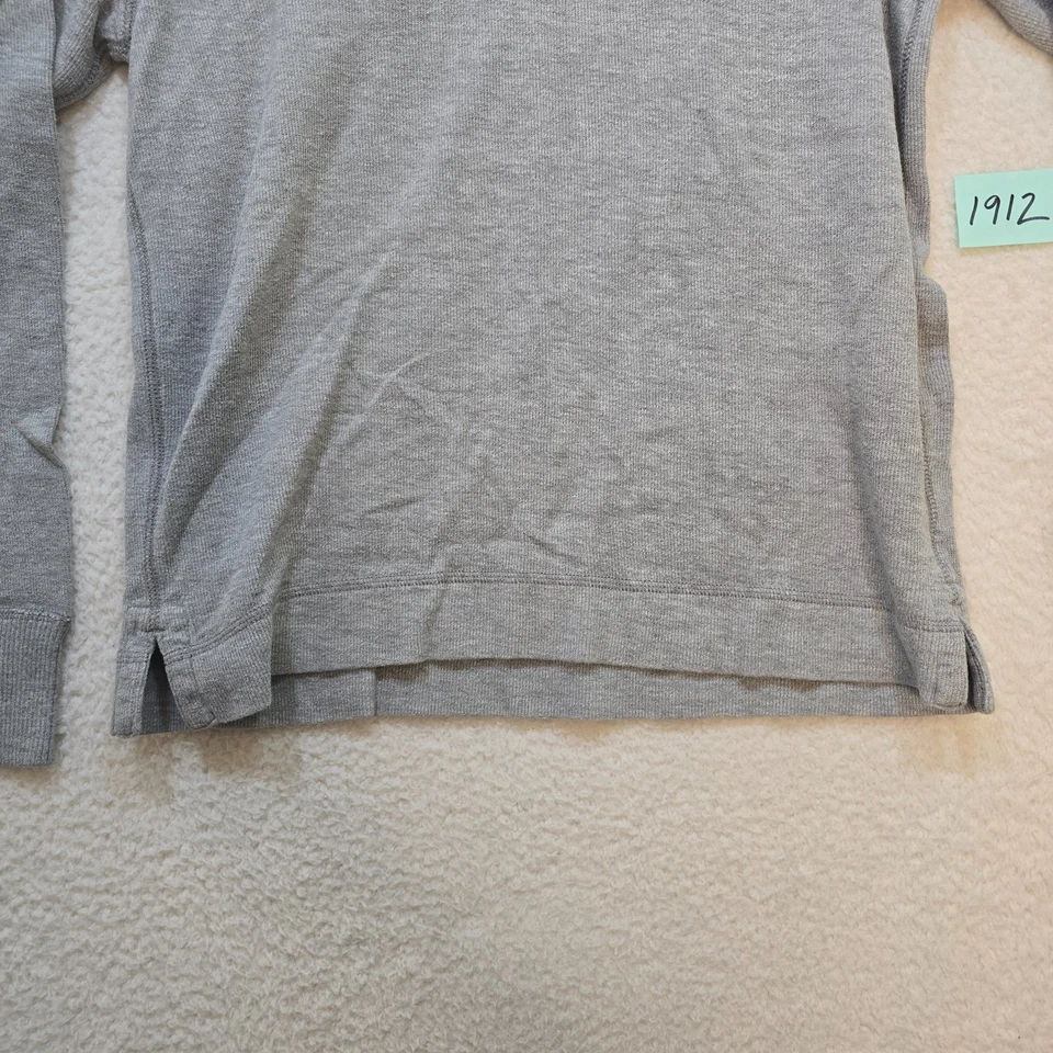 American Eagle Shirt Mens Medium Gray Henley Thermal Waffle Knit Long Sleeve - Image 2 of 4