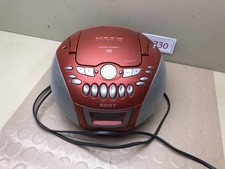 Sony CFD-E75 Portable Boombox CD Radio Cassette Tape Player w/ Remote