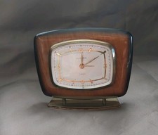 Alt Original Space Age Europa Wecker Uhr Alar...