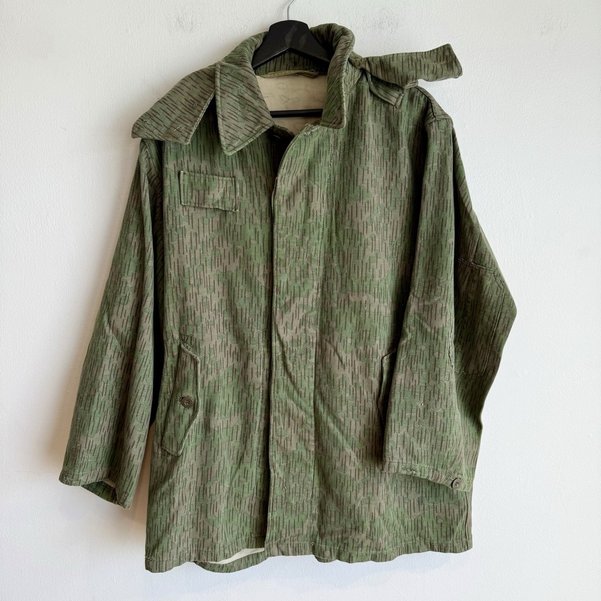 Vintage 1960s Czech Army Water Splinter Camo Jacket HBT Hooded | eBay