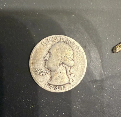 1941 Washington Quarter G Good 90% Silver 25c US Coin Collectible