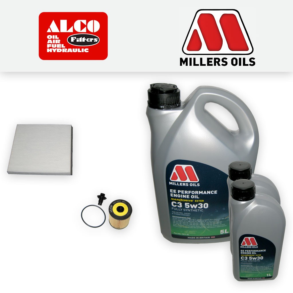 SERVICE KIT for PEUGEOT BOXER 2.2 HDI OIL CABIN FILTERS with EE OIL (2006-2013)