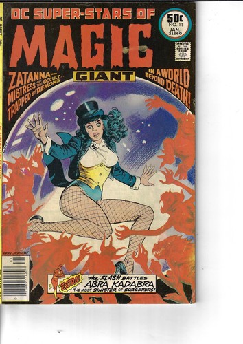 DC Super-Stars 11 Zatanna Magic VG/F 1977 Glossy Double Size